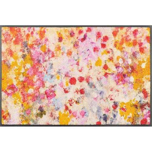 wash+dry FUßMATTE Wild summer, Mehrfarbig, Textil, Abstraktes, rechteckig, 50x75 cm, Oeko-Tex® Standard 100, rutschfest, für Fußbodenheizung geeignet, lichtunempfindlich, Teppiche & Böden, Fuß & Stufenmatten, Fußmatten und Schmutzfangmatten