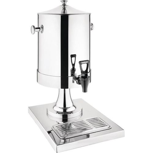 Olympia Milchspender 6,5L doppelt isoliert Edelstahl 55x26,3x37cm mit Zapfhahn