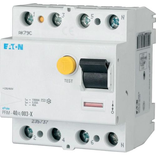 Eaton FI-Schalter Typ A/S pulsstromsensitiv 40A/4pol/100mA (40A vs) Eaton, 1 Stk.