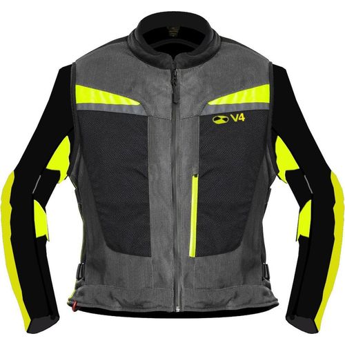 Motoairbag MAB v4.0 Airbag Jacke, grau, L/XL