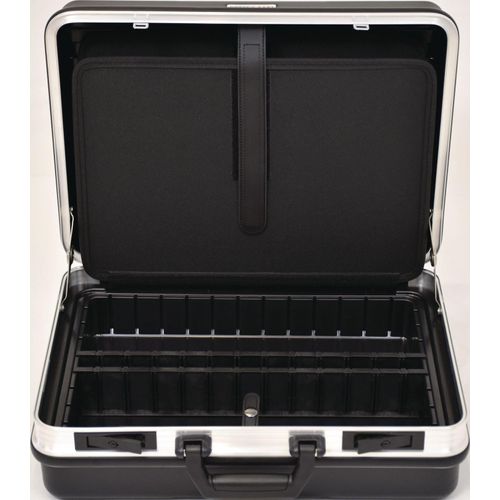 TECWERK Schalenkoffer B490xT188xH365mm m.Wkz.taschen 24,5l ABS-Ku.Alu-Rahmen TECWERK