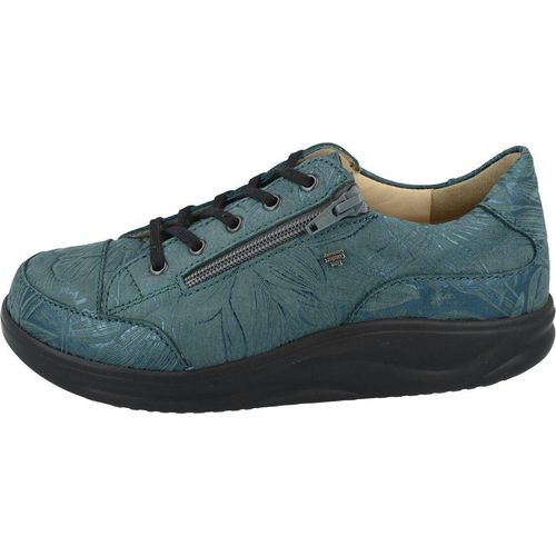 FINN COMFORT FINNAMIC Hachiouji Damen Schnürschuhe petrol bedrucktes Glattleder : UK 5,5 Schuhgröße: UK 5,5