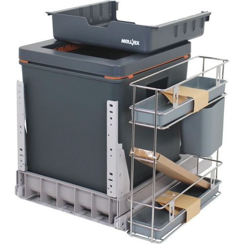 MÜLLEX Boxx 40-R P Einbau Abfallsammler Mülleimer 35 L Putzmittelauszug 50 cm