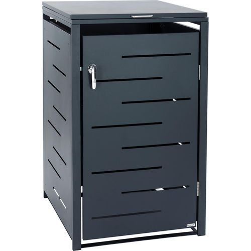 Zelsius Mülltonnenbox für eine Mülltonne, Anthrazit RAL 7016, inkl. Erweiterungsmöglichkeit