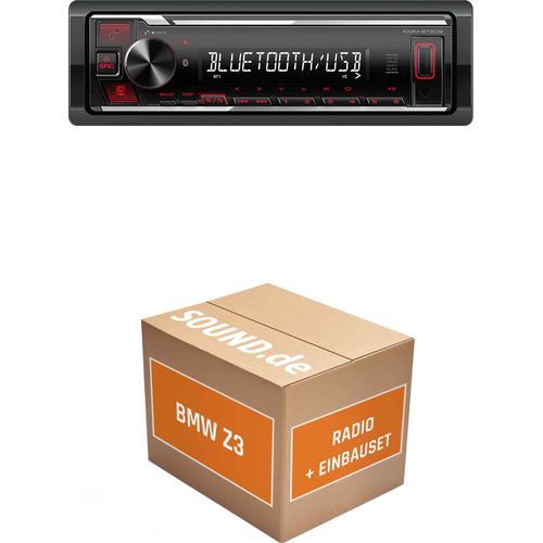 Autoradio Kenwood KMM-BT209 passend für BMW Z3 | Bluetooth USB Telefonieren
