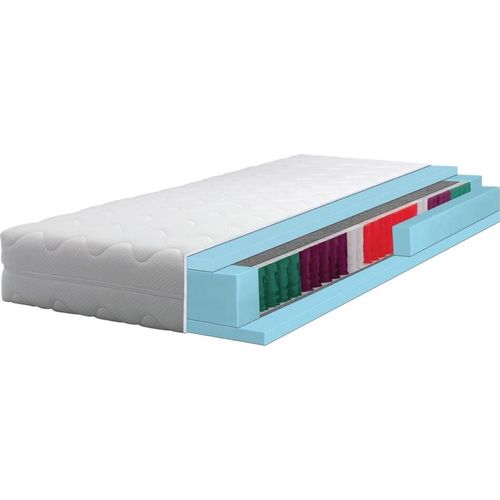 Matratze VITA, H2-Härte, 180x200 cm, 22 cm Dicke, Taschenfederkern, 7 Gewichtsverteilungszonen, Polyesterbezug