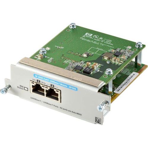 HPE 2920 2-port 10GBASE-T, 10 Gigabit Ethernet, Schnelles Ethernet, Gigabit Ethernet, 10,100,1000,10000 Mbit/s, HP 2920, 101,6 x 106,2 x 35,6 mm, 210 g