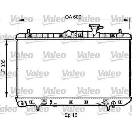 VALEO 734253 Kühler Wasserkühler Motorkühler für HYUNDAI ACCENT II Stufenheck (LC) ACCENT II (LC) ACCENT Stufenheck (X-3)