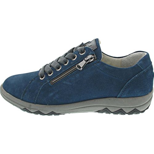 Waldläufer H-Teresa sportlicher Schnürer Blau in Gr. 39