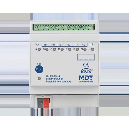 MDT KNX Binäreingang 8fach potentialfrei REG, 1 Stk.