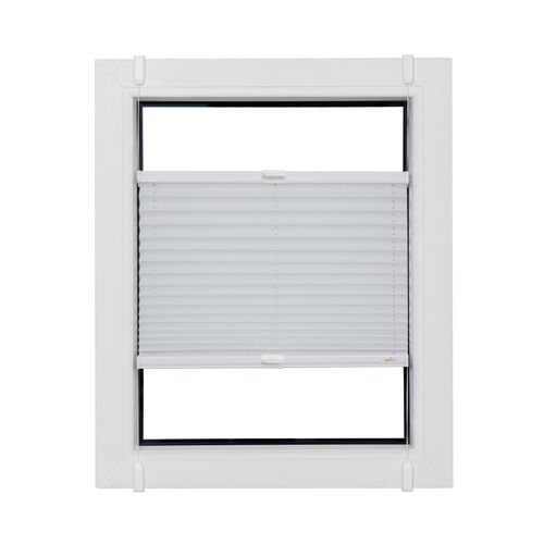 Plissee SUNLINES "Start-up Style Crush", weiß (weiß, weiß), B:70cm H:85cm, Obermaterial: 80% Polyester, 15% Metall, 5% Kunststoff, Plissees, Plissee, nach Maß