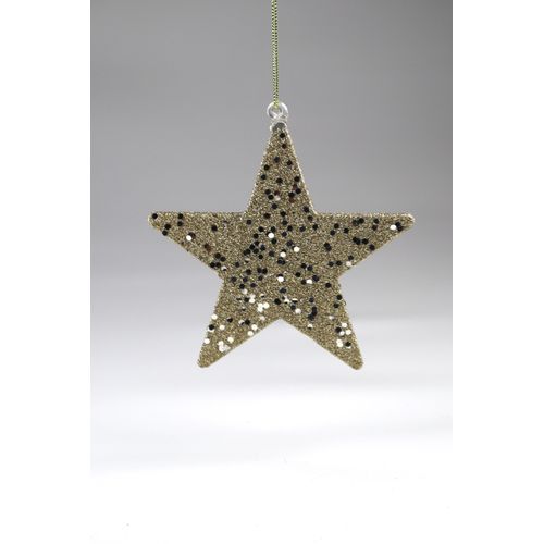 Christbaumschmuck AM DESIGN "aus Glas, Ø: 10 cm", gold, Ø:10cm, Weihnachtsbaumschmuck, 4er Set