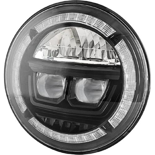 LED Scheinwerfer 7 Zoll E-Prüfzeichen schwarz Bi-LED Jeep JK 07-18