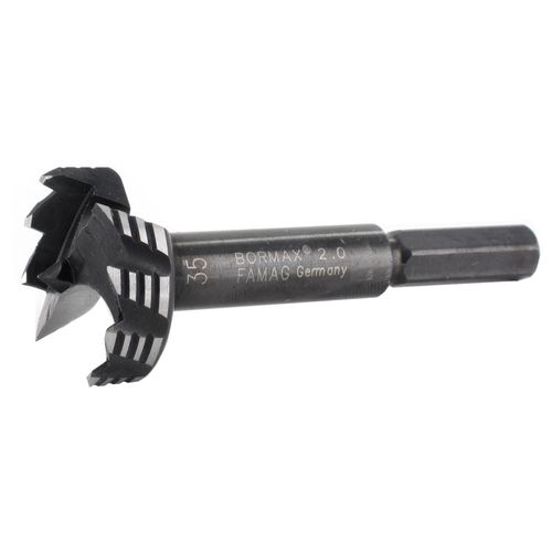 Famag WS Bormax 2.0 Forstnerbohrer ü?Ã¥ü 25 mm Bohrer mit Zentrierspitze Lünge 90 mm