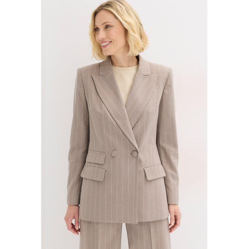 bonprix Nadelstreifen Blazer, braun, Gr.38, eleganter Nadelstreifen Blazer