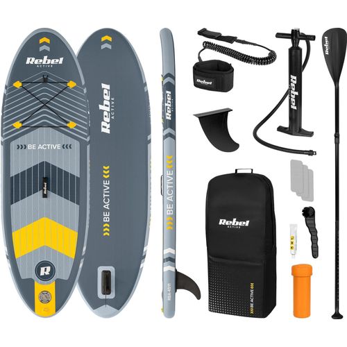 Aufblasbares SUP-Board zum Schwimmen, 244 cm, Paddel, Rebel-Set, Pumpe, Rucksack