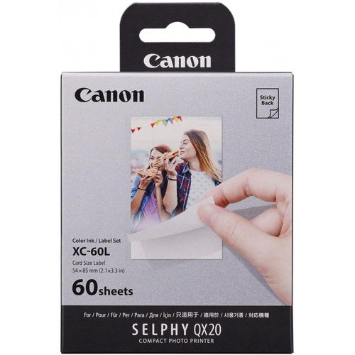 Canon XC-60L Sticker/Ink Set 60 Blatt 54x85mm Kreditkartenformat