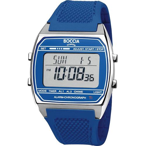 Boccia 3738-02 Digitaluhr Titan Blau