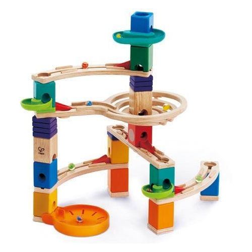 Kugelbahn-Bausatz HAPE "Cliffhanger", bunt, Kugelbahnen, BabyB:27cm H:31cm T:12cm, Holz, Kugelbahn-Bausatz, B:27cm H:31cm T:12cm
