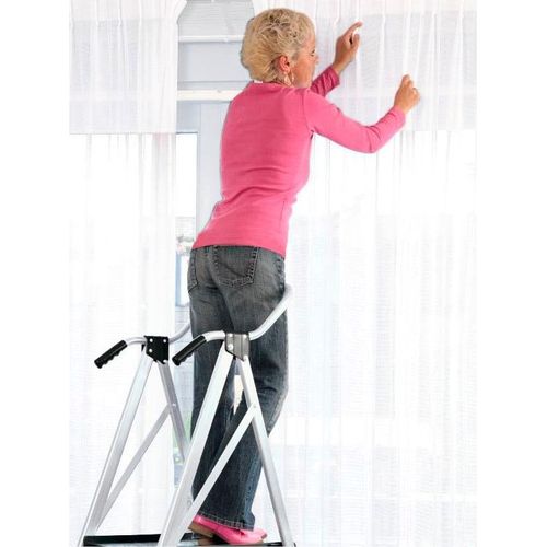 Trittleiter, grau (hellgrau), Leitern, Trittleiter