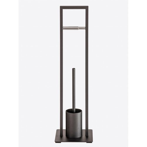 Toilettenpapierhalter HEINE HOME, schwarz, B:20cm H:70cm, Metall, Toilettenpapierhalter, Toilettenpapierhalter