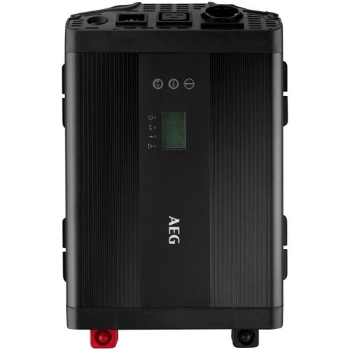 Spannungswandler AEG "Sinus SW 1500 (10062)", schwarz, B:50,2cm H:25,5cm L:38,1cm, Aluminium, Wandler, Spannungswandler, 12 V DC auf 220 V AC