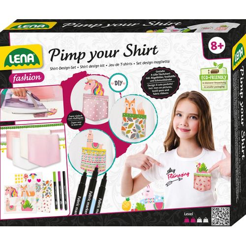 Kreativset LENA "Pimp your Shirt", bunt, Kreativsets, Kinder, Kunststoff, Kreativset