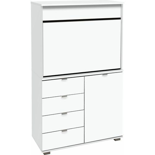 Sekretär PRIESS "Ahaus", weiß, B:82cm H:139cm T:38cm, Sekretäre, Sekretär