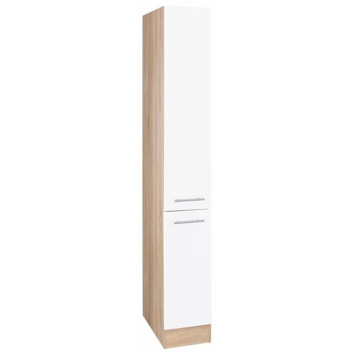 Apothekerschrank OPTIFIT "Kalmar", weiß, B:30cm H:207cm T:57cm, Schränke, Apothekerschrank