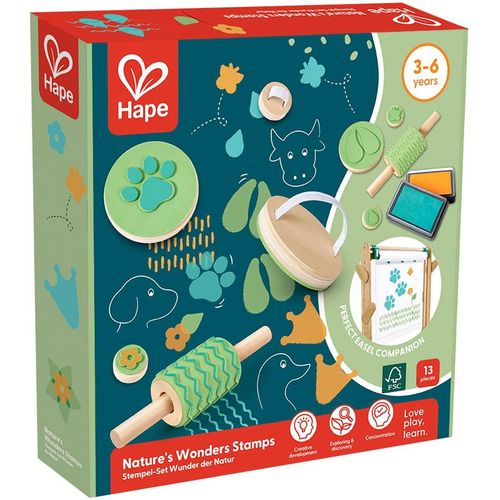 Kreativset HAPE "Stempel-Set Wunder der Natur", bunt, Kreativsets, Kinder, Kreativset