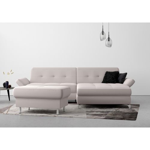 Polsterhocker HOME AFFAIRE "Maredo", beige (sand), B:90cm H:49cm T:60cm, Hocker, Polsterhocker, Federkern-Polsterung, passend zur "Maredo"-Serie