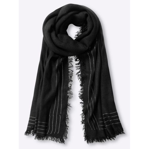 Modeschal HEINE, Damen, schwarz, Viskose, Modetücher Modeschal