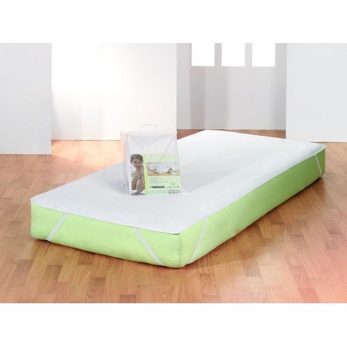 Matratzenschutzbezug FAN "Safe", weiß, B:200cm L:200cm, Bezug: 75% Baumwolle, 25% Polyester, Matratzenzubehör, Matratzenschutzbezug, Normal