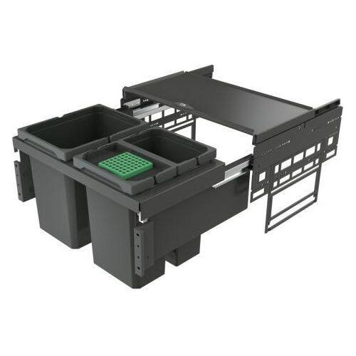 Cox® Base 360 K/600-3, Abfallsammelsystem, mit Biodeckel, anthrazit, H 360 mm