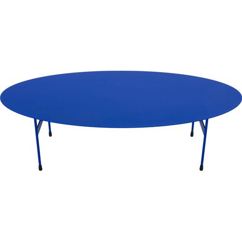 Couchtisch SPINDER DESIGN "MIRA OVAL", blau (ultramarine, ultramarine, ultramarine, ultramarine, ultramarine, ultramarine), B/H/T: 120cm x 35cm x 39cm, Tische, Couchtisch, Couchtisch aus Stahl