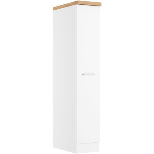 Apothekerschrank KOCHSTATION "KS-Milan", weiß, B:30cm H:166cm T:60cm, Holzwerkstoff, Schränke, Apothekerschrank, Apothekerschrank 30 cm, matte oder hochglänzende Fronten