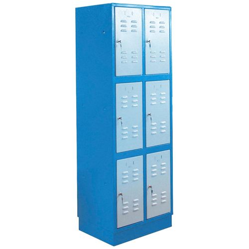 Werkzeugschrank GÜDE "TYP 6F", blau, B:60cm H:180cm T:50cm, Stahl, Schränke, Werkzeugschrank, B/T/H: 60x50x180 cm, abschließbar