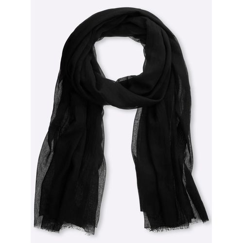 Modeschal HEINE, Damen, schwarz, Viskose, Modetücher Modeschal