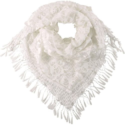 Modeschal HEINE, Damen, weiß, Polyester, Modetücher Modeschal
