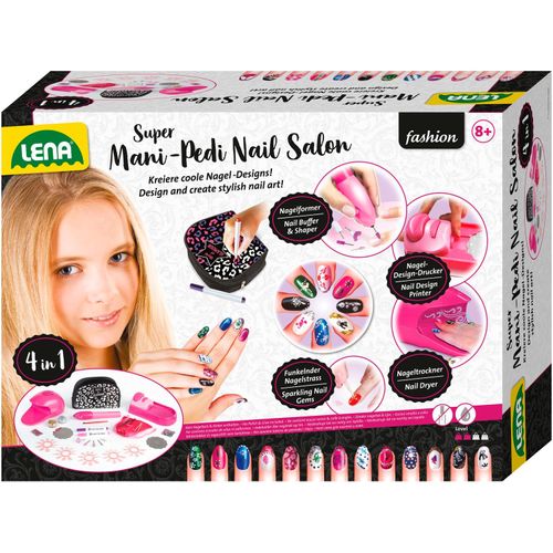 Kreativset LENA "Mani-Pedi Nail Salon", bunt, Kreativsets, Kinder, Kunststoff, Kreativset