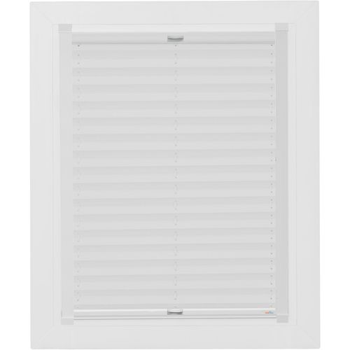 Dachfensterplissee SUNLINES "Young Style Energy Saving", weiß (weiß, weiß), B:38,3cm H:99,5cm, Obermaterial: 100% Polyester, Plissees, Dachfensterplissee, mit Energiespareffekt, mit Führungsschienen