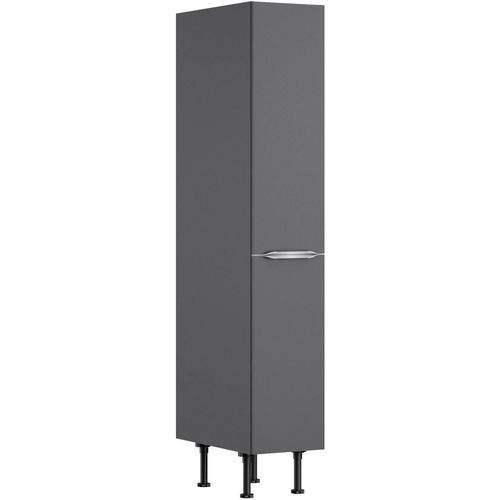 Apothekerschrank KOCHSTATION "KS-Aken", grau (anthrazit), B:30cm H:176,6cm T:58,4cm, Schränke, Apothekerschrank