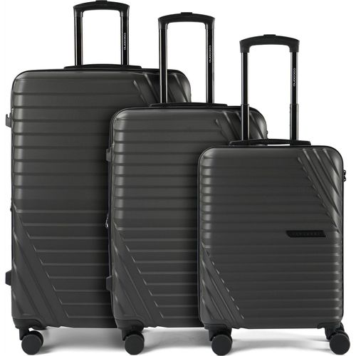 cocoono Larnaka 4 Rollen Kofferset 3-teilig mit Dehnfalte
