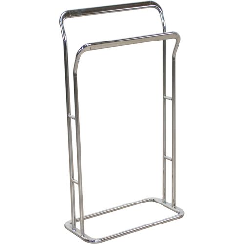 Handtuchhalter, grau (chromfarben), B:46cm H:85cm T:23cm, Metall, HOFMANN LIVING AND MORE, Handtuchhalter, Handtuchhalter, Standhandtuchhalter