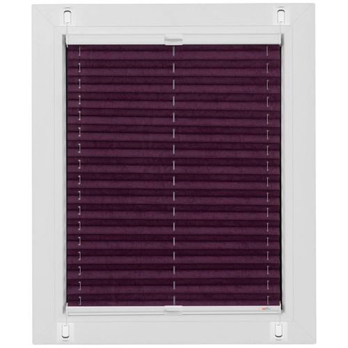 Plissee SUNLINES "Start-up Style Crush", lila (brombeere), B:69cm H:135cm, Obermaterial: 100% Polyester, Plissees, Plissee, geklebt mit Gelenkklebeplatte