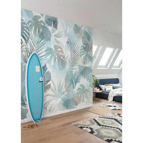 Fototapete KOMAR "Komar Vlies Fototapete - Frootloops Jungle - Größe 300 x 250 cm", lila (modern), H:1,04m L:2,5m, Vlies, Tapeten, Fototapete