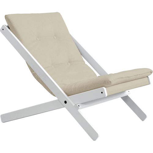 Klappstuhl KARUP DESIGN "Boogie", beige (beige, weiß), Stühle, Klappstuhl, Bezugsqualität 1