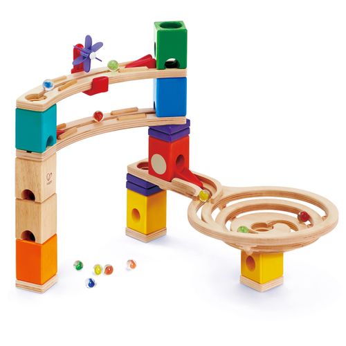 Kugelbahn-Bausatz HAPE "Endspurt", bunt, Kugelbahnen, BabyB:54cm H:33cm T:20cm, Holz, Kugelbahn-Bausatz, B:54cm H:33cm T:20cm