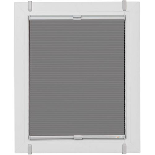 Plissee SUNLINES "Start-up Style Honeycomb", bunt (grau, silberfarben, silberfarben), B:86cm H:125cm, Obermaterial: 100% Polyester, Plissees, Plissee, verspannt mit Simply-Fix Klemmträger, Wabenplissee, nach Maß