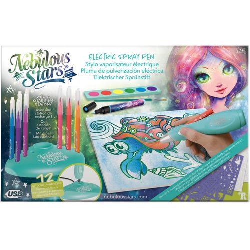 Kreativset NEBULOUS STARS "Airbrush Deluxe Set", bunt, Kreativsets, Kinder, Kreativset
